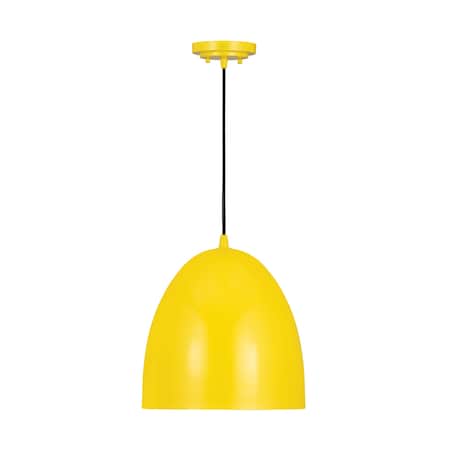 Z-Lite Z Studio Dome Pendant 1 Light Pendant, Yellow 6012P12-YEL